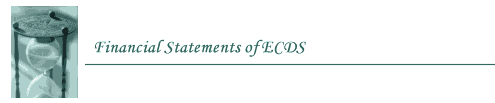 Financial Statements of ECDS